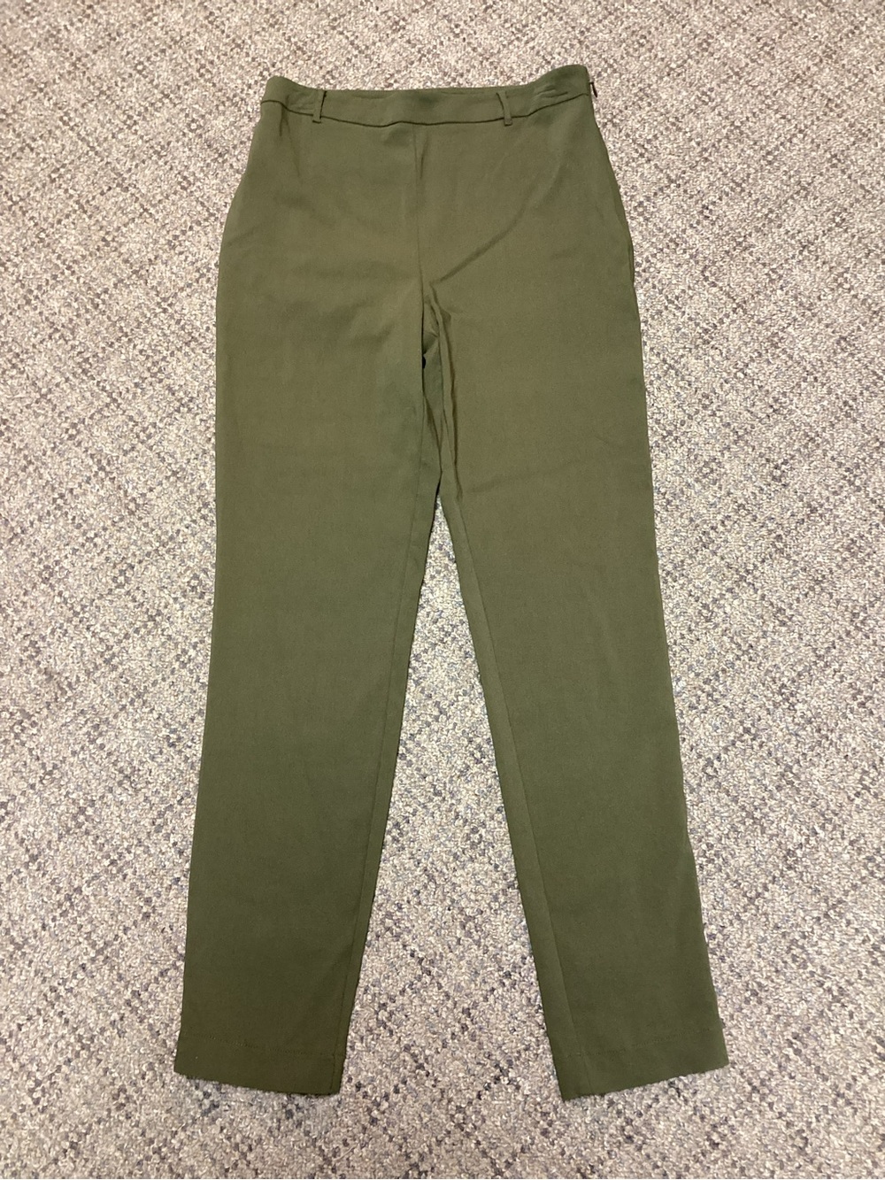 Forever 21 Olive Green Fitted Stretch Dress Pants * Size Small